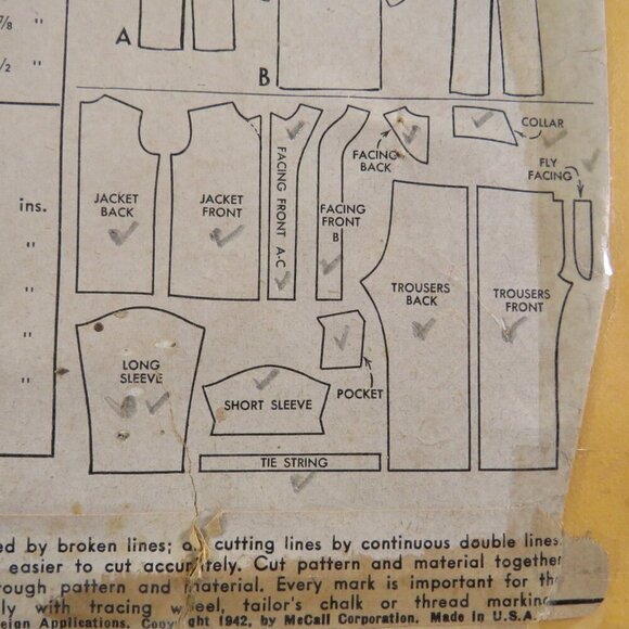 McCalls 5020 clothing pattern size 6 (problems) Sleep Clothes - Picture 4 of 10